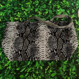 Faux Snakeskin Tote